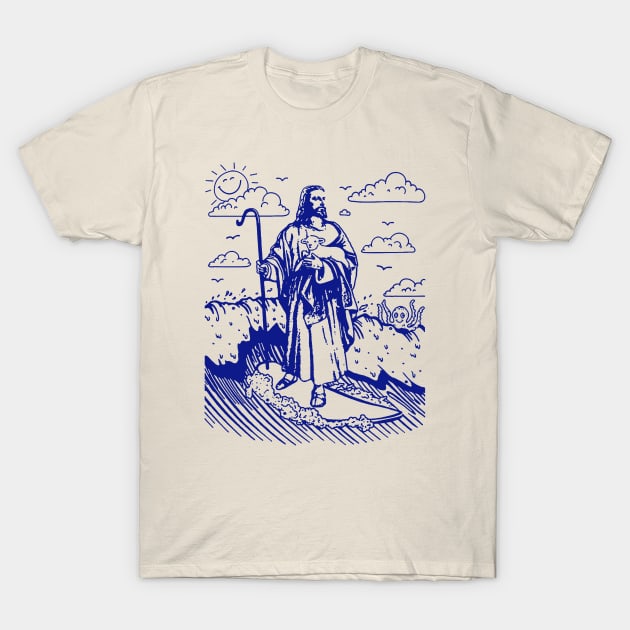 Jesus Surfing T-Shirt by doogwest